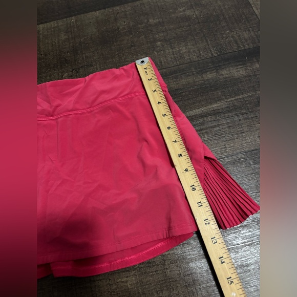 LULULEMON Play Off the Pleats Skirt Coral Pink Tennis Running Size 6 - Picture 12 of 14